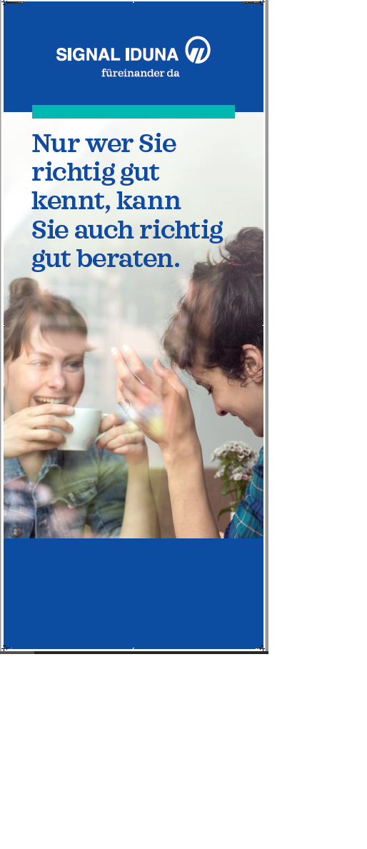 RollUp-Aufsteller  "gut beraten..."