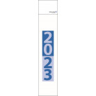 VE 25 Stück Streifenplaner Compact Blau mit individuellem Firmeneindruck 